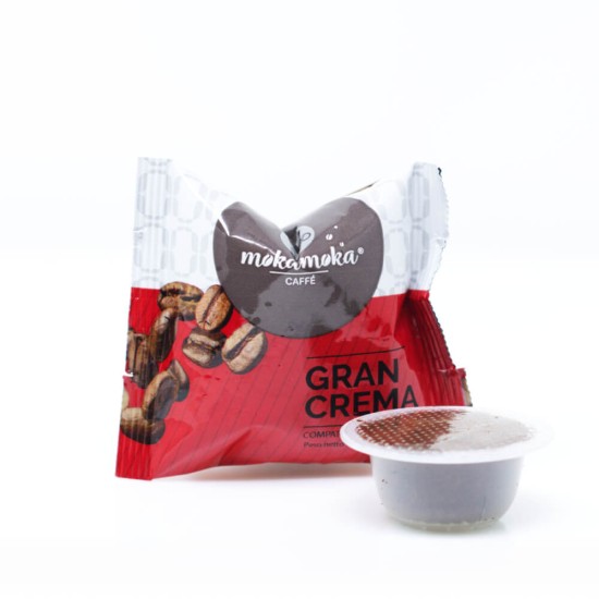 100 capsule MokaMokaCaffè miscela Gran Crema Bialetti
