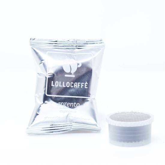 100 capsule Lollo Caffè miscela Argento