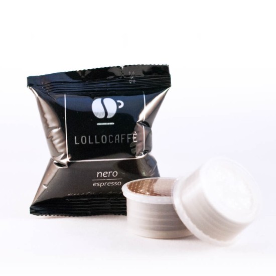 100 capsule Lollo Caffè miscela Nero
