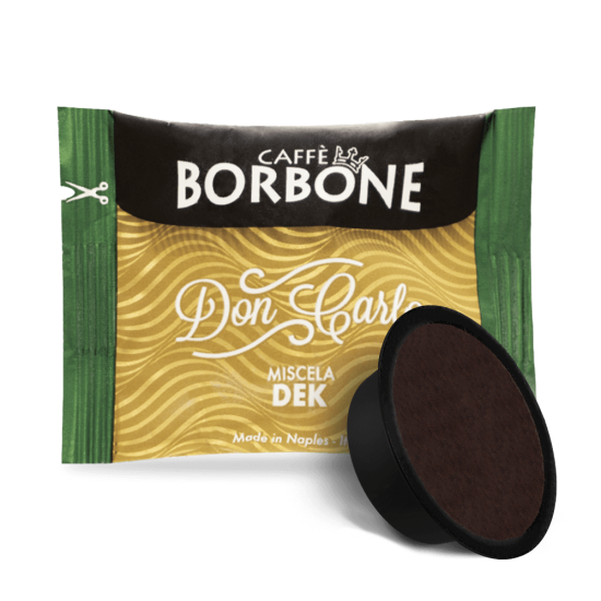 100 capsule Caffè Borbone Don Carlo miscela Decaffeinato