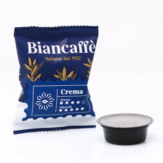 100 capsule Biancaffè Espresso miscela Crema