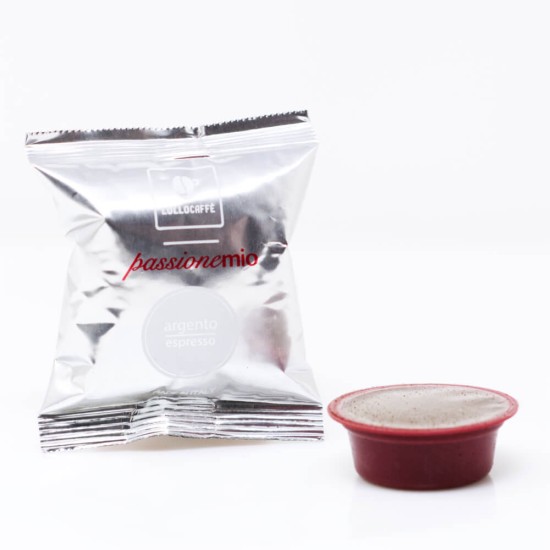 100 capsule Lollo Caffè PassioneMio miscela Argento