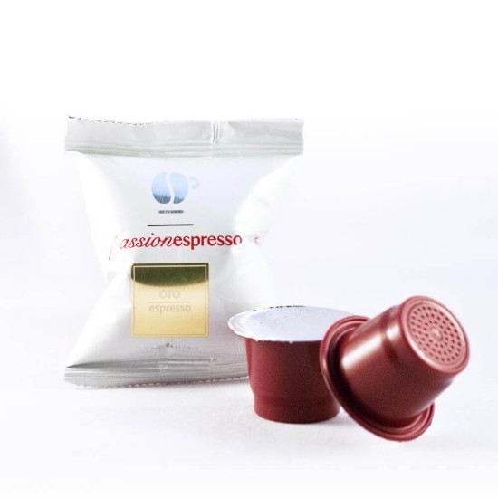 100 capsule Lollo Caffè PassionEspresso miscela Oro
