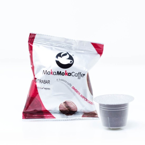 100 capsule MokaMokaCaffè miscela Extra Bar Nespresso
