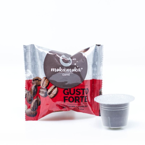 100 capsule MokaMokaCaffè miscela Gusto Forte Nespresso